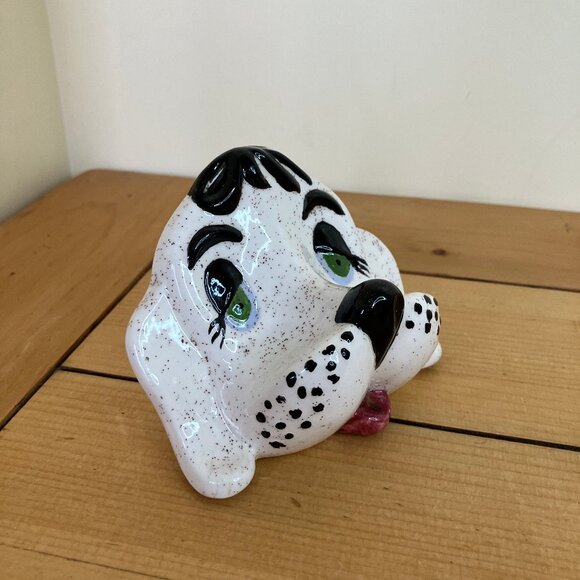 Arnel's Ceramic Puppy Dog Eye Glasses Holder Stand Vintage Hand Painted w/ Spots - Picture 7 of 8